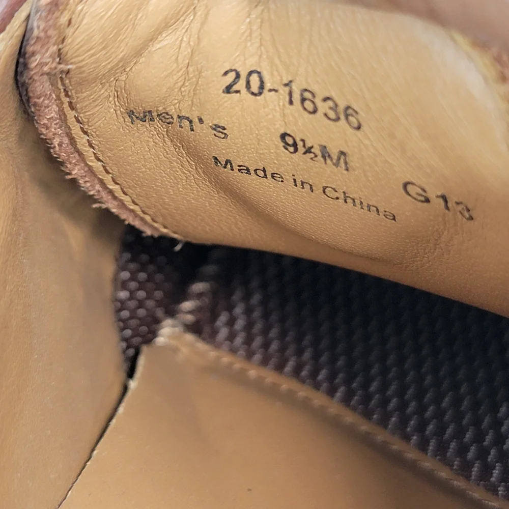 EUC Johnston & Murphy Dark Brown Leather Oxfords w/ XC4. SIZE 9.5 #1632‎